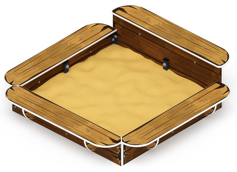 Песочница средняя (Коричневый) - ИО 5.01.15-02