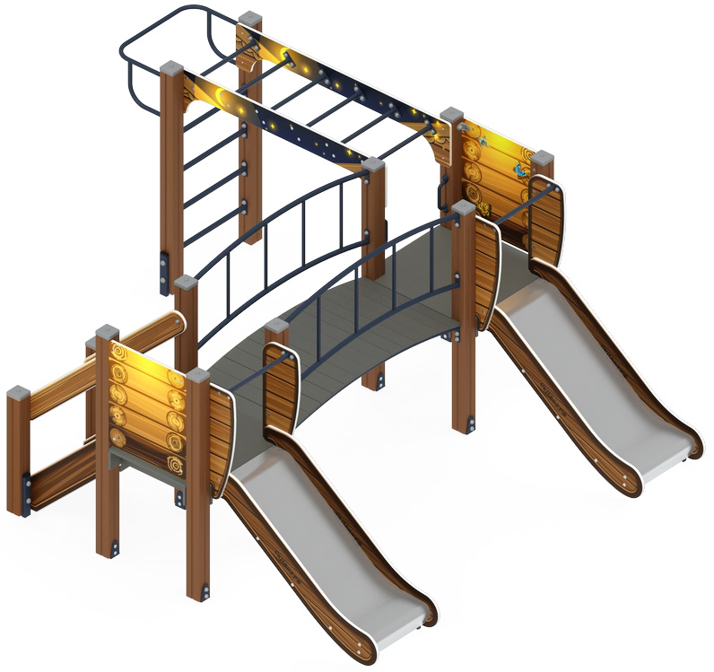 Карапуз (Эко) - ДИК 1.001.04-02 - Игровой комплекс Н=750