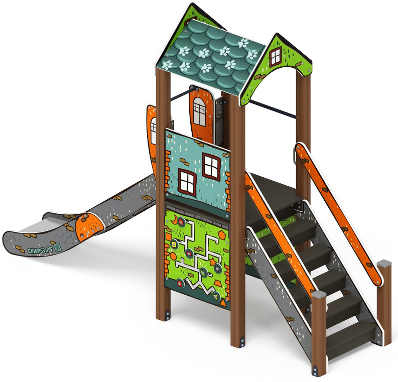 Играйте с нами (Город) - ДИК 2.01.1.01-11 - Игровой комплекс H=1200