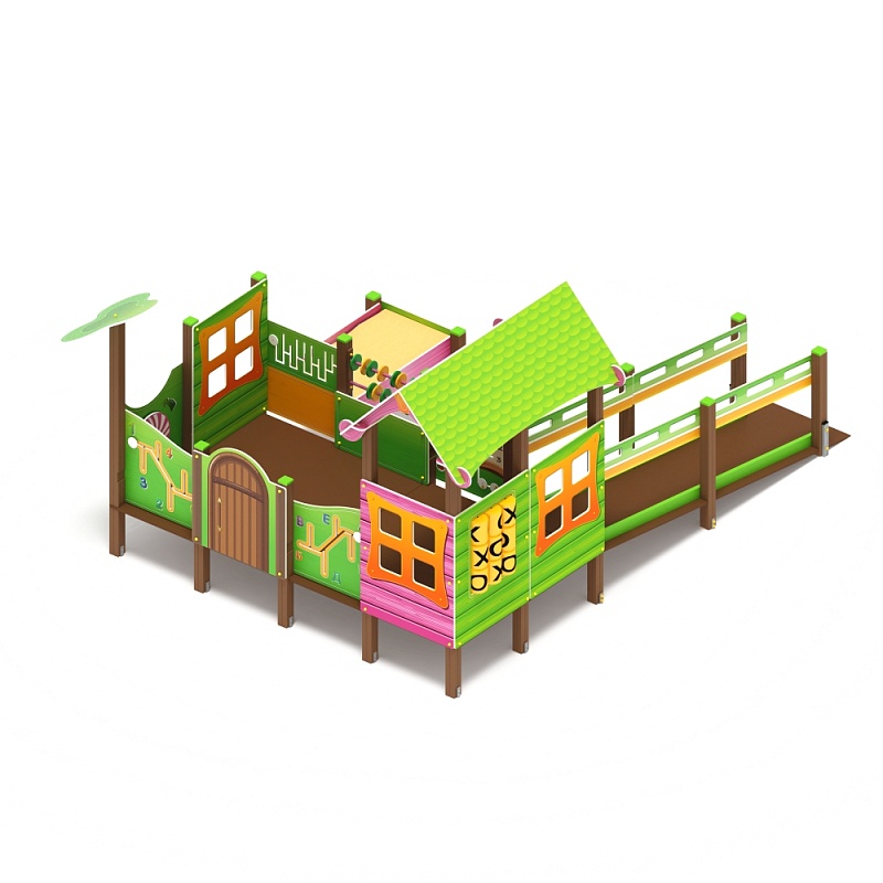 Манеж с навесом Домик - ДОВ 30.25.01 - Забота (Лукоморье)