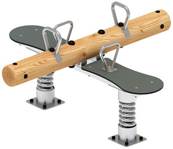 Качалка-балансир на двух пружинах (Лиственница) ИО 23.24.01-Л.И1