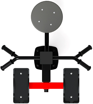 Степ+Твистер (красный) - Уличный тренажер - СТ 019-11