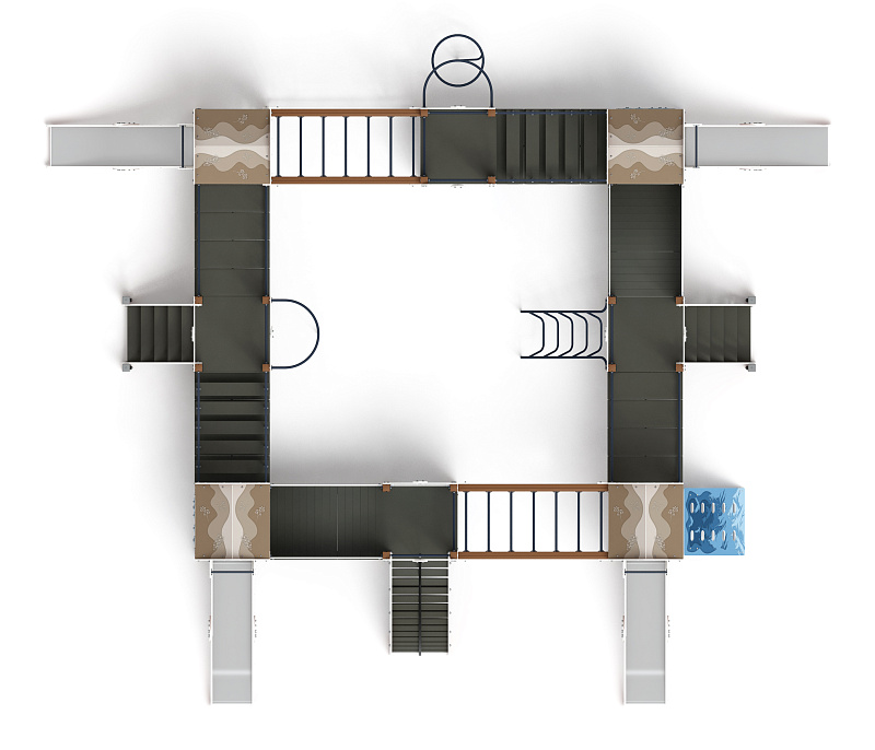 Остров детства (Алтай) - ДИК 2.01.8.01-04 - Игровой комплекс H=1200