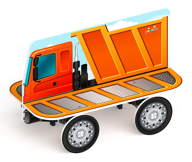 Грузовичок - Скамейка детская - МФ 41.03.04