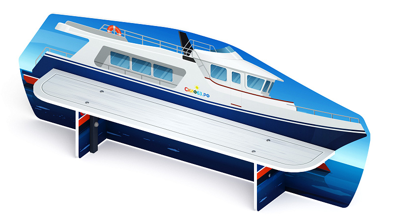 Яхта - Скамейка детская - МФ 41.03.02