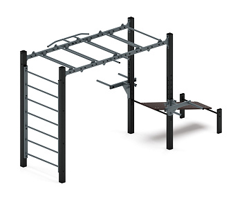 Многофункциональный спортивный комплекс (серый) МК 100.03-03