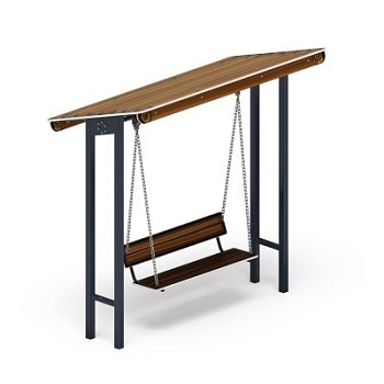 Качели-диван с навесом (Коричневый) - МФ 43.01.02-02