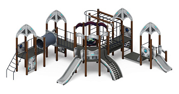 Космопорт (Серый) - ДИК 2.14.03-01 - Игровой комплекс H=750 H=1200