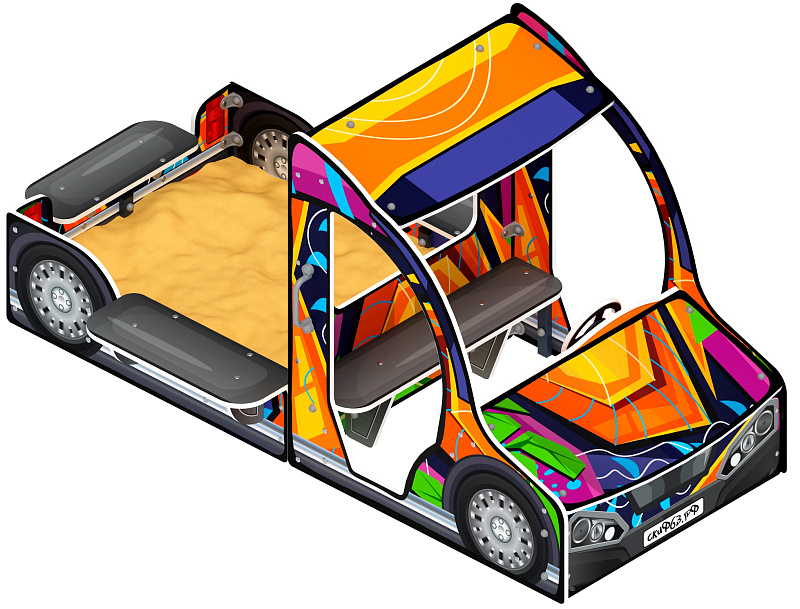 Песочница  Грузовичек (маскарад) ИО 5.03.03-11