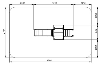 В гостях у сказки - ДИК 1.05.01-01.С - Игровой комплекс H=900