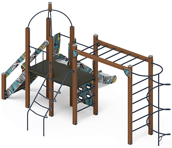 Навина (Техно-голубой) - ДИК 2.09.02-01 - Игровой комплекс H=1200