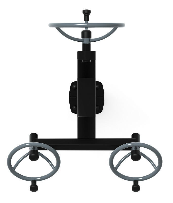 Рули (положение сидя) серый - Уличный тренажер - СТ 104-13