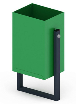 Урна прямоугольная (зеленая) - МФ 50.01.02-01