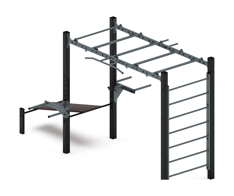 Многофункциональный спортивный комплекс (серый) МК 100.03-03