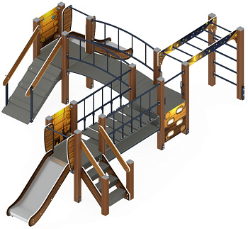 Карапуз (Эко) - ДИК 1.001.08-02 - Игровой комплекс Н=750