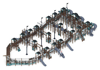 Шхуна (Лагуна) (винтовой скат) горка Н 1200, горка Н 2000 ДИК 2.03.3.07-12