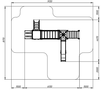 Морской - ДИК 2.17.09-01 - Игровой комплекс H=1500