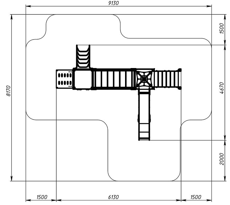 Морской - ДИК 2.17.09-01 - Игровой комплекс H=1500