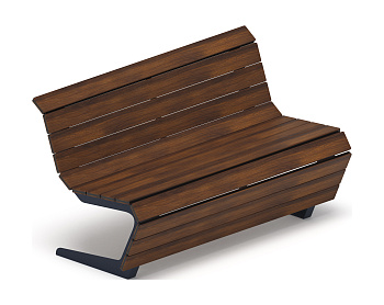 Скамья - МФ 42.02.02 (Темный дуб) Д:1500  (под анкера)