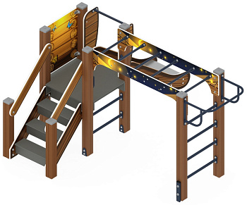 Карапуз (Эко) - ДИК 1.001.02-02 - Игровой комплекс Н=750