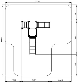 Карапуз (Эко) - ДИК 1.001.07-02 - Игровой комплекс Н=750 Н=900