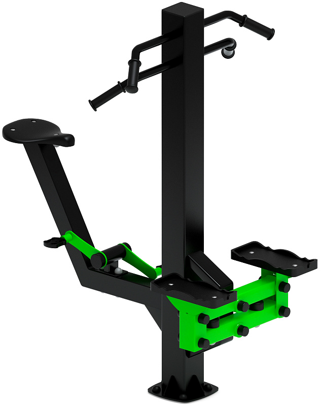 Степ+Вело (зеленый) - Уличный тренажер - СТ 018-12.И1