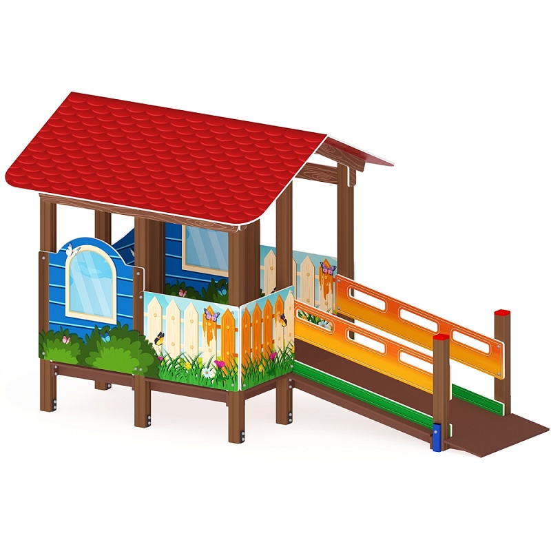 Манеж с навесом Домик - ДОВ 30.01.01 - Забота (Счастливое детство)