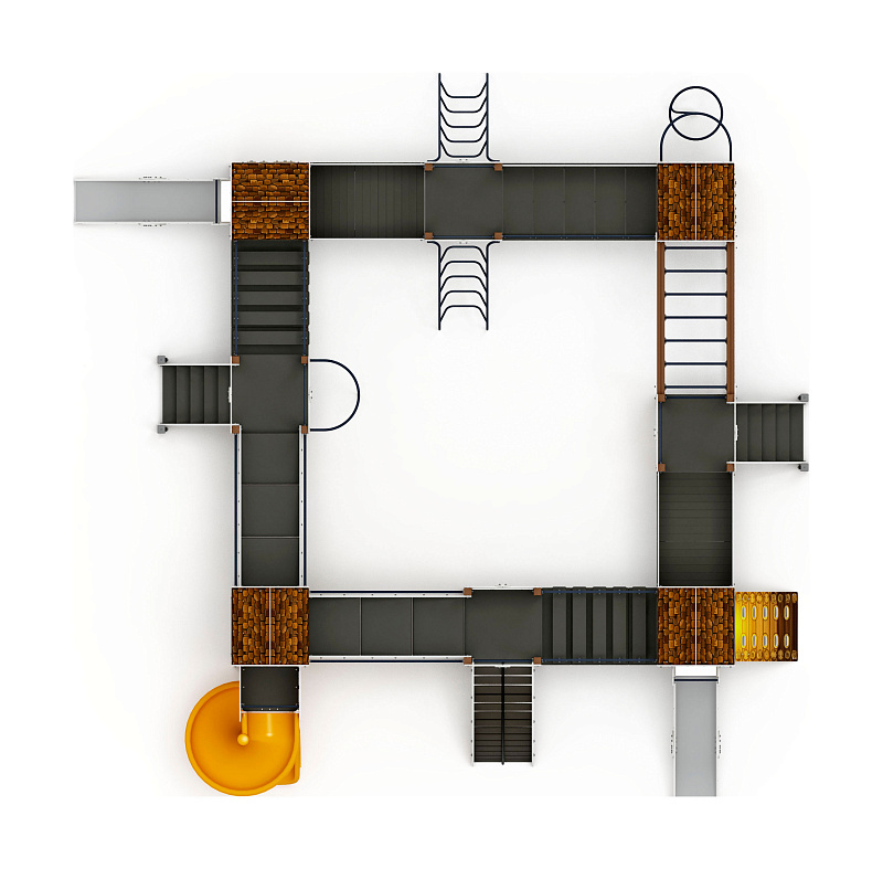 Остров детства (ЭКО) - ДИК 2.01.8.02-12.И1 - Игровой комплекс H=1200 H=2000