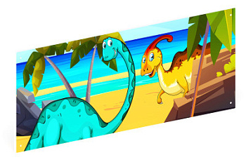 Дино - Ограждение из фанеры и бруса - МФ 90.01.01-08