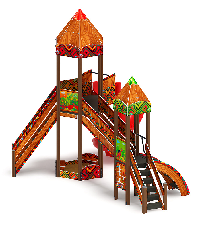 Карандаши (Винтовой скат) - ДИК 2.26.05-01.С.И1 - Игровой комплекс Н=2000