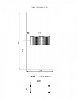 Пергола с качелями (СКИФ) - МФ 78.06.01-И1 /с поликарбонатом/