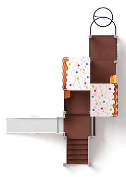 Теремок (Пряничный домик) - ДИК 2.07.01-02 - Игровой комплекс H=1200