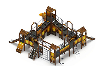 Остров детства (ЭКО) - ДИК 2.01.8.02-12.И1 - Игровой комплекс H=1200 H=2000