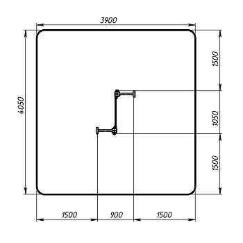 Стенка для лазанья тип 1 - СО 1.20.04-01 (зеленый принт)