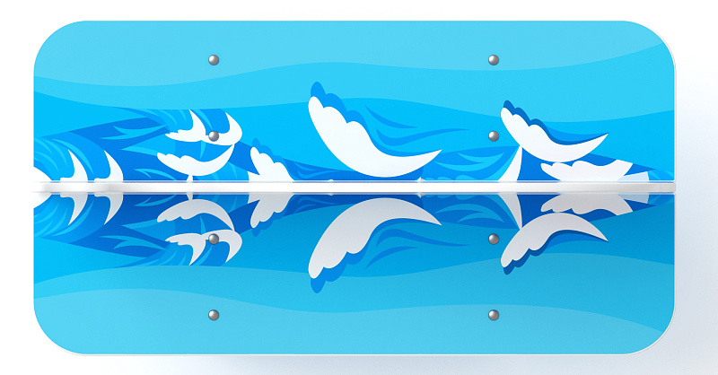 Кит - Скамейка детская - МФ 41.17.01