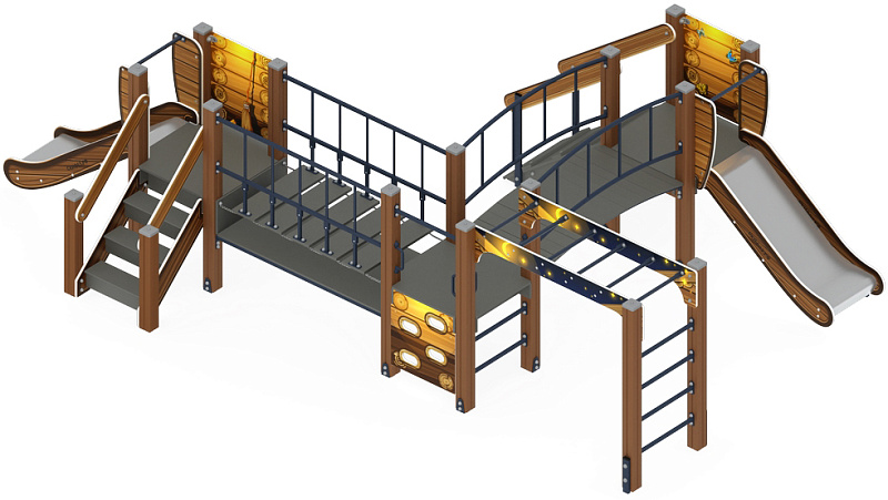 Карапуз (Эко) - ДИК 1.001.08-02 - Игровой комплекс Н=750