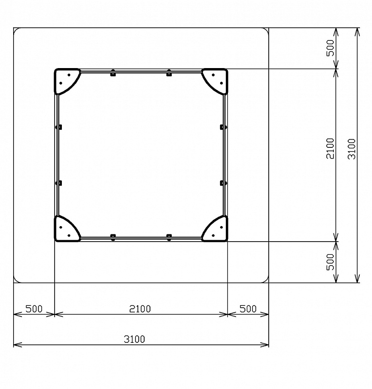 Песочница большая (Ракушки) - ИО 5.01.03-01