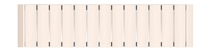 Скамья - МФ 42.02.04-11 (Беленый дуб) Г:380  (под анкера)