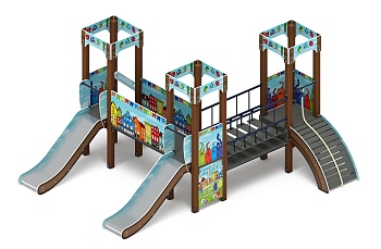 Королевство (Коты) - ДИК 1.15.03-11 - Игровой комплекс H=900