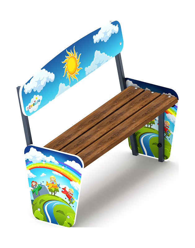 Скамейка детская Солнышко - МФ 41.01.04-И1