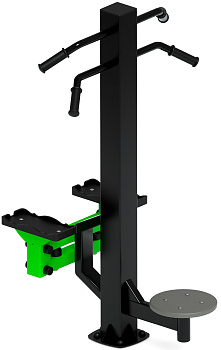 Степ+Твистер (зеленый) - Уличный тренажер - СТ 019-12