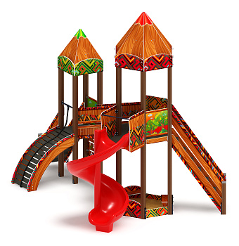 Карандаши (Винтовой скат) - ДИК 2.26.05-01.С.И1 - Игровой комплекс Н=2000