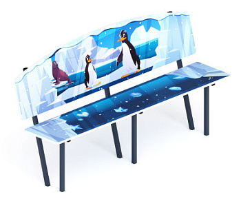 Скамейка детская Снежная королева - МФ 41.01.01-05.И1