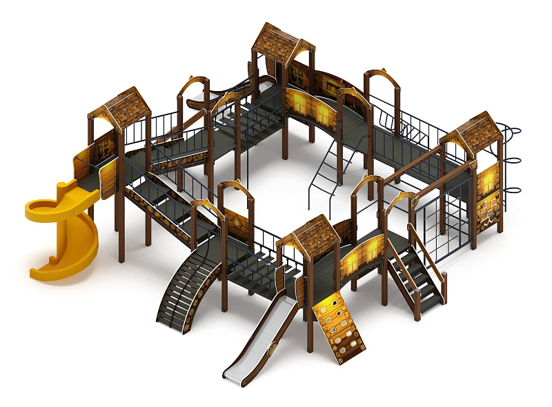 Остров детства (ЭКО) - ДИК 2.01.8.02-02.И1 - Игровой комплекс H=1200 H=2000