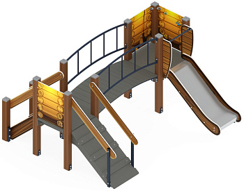 Карапуз (Эко) - ДИК 1.001.06-02 - Игровой комплекс Н=750