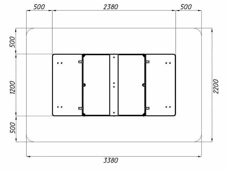 Песочница с крышкой средняя (Игра) - ИО 5.01.11-02