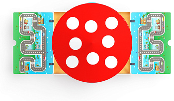 Песочница с крышкой средняя и навесом Грибок (Игра) - ИО 5.01.10-06