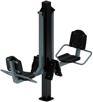 Жим ногами двойной (серый) СТ 032-13