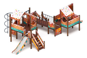 Теремок (Пряничный домик) - ДИК 2.07.03-02 - Игровой комплекс H=750 H=1200