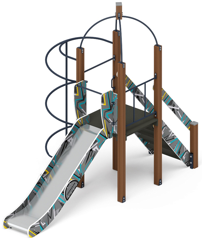 Навина (Техно-голубой) - ДИК 2.09.01-01 - Игровой комплекс H=1200